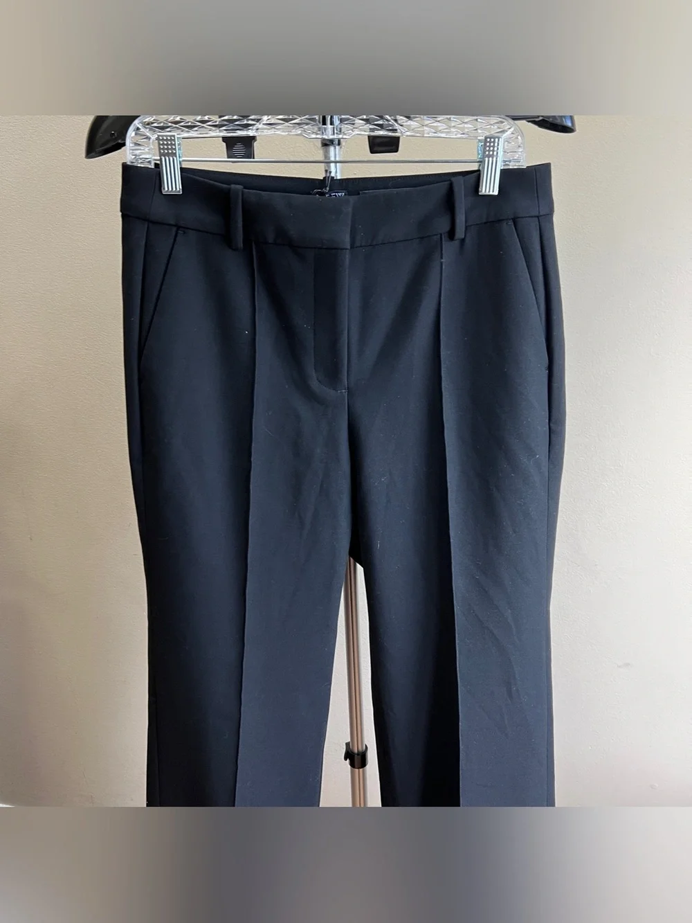 NWT J. Crew Natalia In Four Season Stretch Black Sz 10P